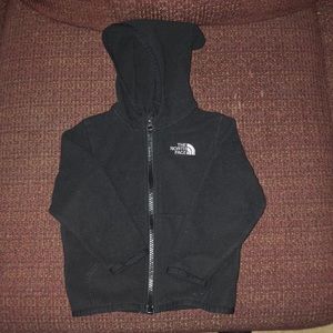 Toddler North Face fleece hooded jacket